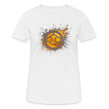Fahrrad Mountainbike MTB Geschenk, Geschenkidee - Frauen T-Shirt atmungsaktiv - Weiß - Vorne - AI Model Female 172 dark (172cm)