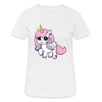 Unicorn with stars - Women's Breathable T-Shirt - white - Front - AI Model Female 172 dark (172cm)