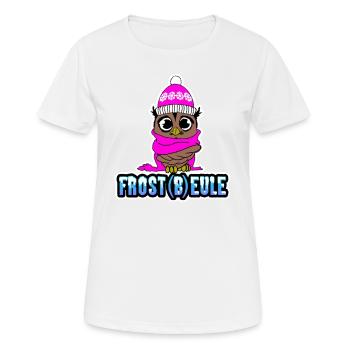 Frost (b) owl - Freezing owl - Women's Breathable T-Shirt - white - Front - AI Model Female 172 dark (172cm)