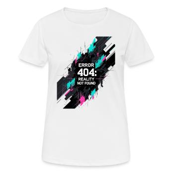 Error: Reality not found - Women's Breathable T-Shirt - white - Front - AI Model Female 172 dark (172cm)