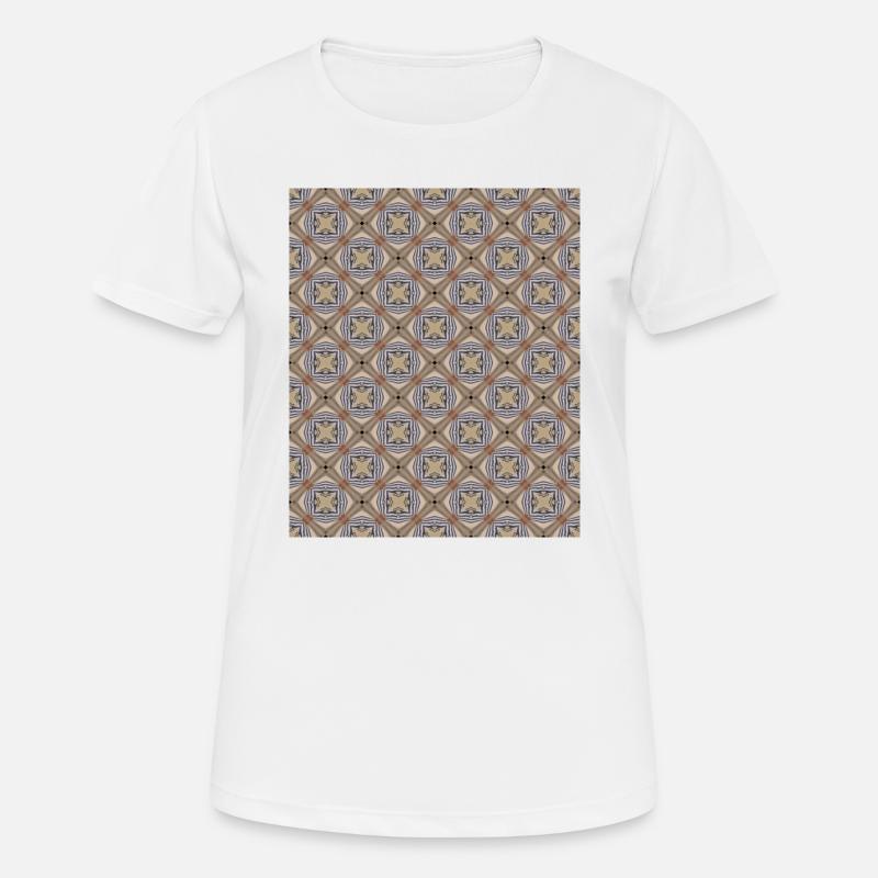 colorful pattern geometric - Women's Breathable T-Shirt - white