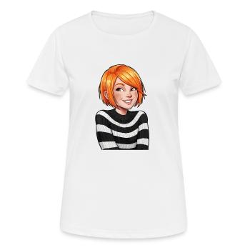 Anime Woman - Women's Breathable T-Shirt - white - Front - AI Model Female 172 dark (172cm)
