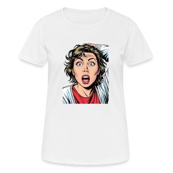 Anime Woman - Women's Breathable T-Shirt - white - Front - AI Model Female 172 dark (172cm)