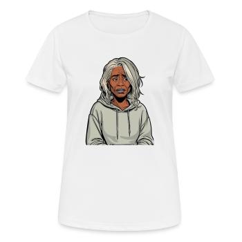 Anime Woman - Women's Breathable T-Shirt - white - Front - AI Model Female 172 dark (172cm)
