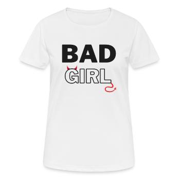 Bag girl - bad girl 02 - Women's Breathable T-Shirt - white - Front - AI Model Female 172 dark (172cm)