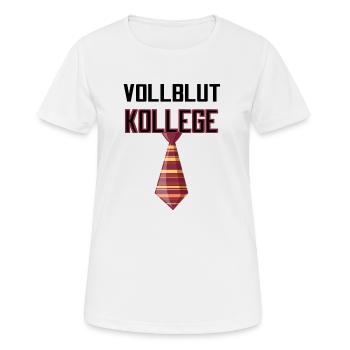 Vollblut Kollege Lieblingskollege - Frauen T-Shirt atmungsaktiv - Weiß - Vorne - AI Model Female 172 dark (172cm)