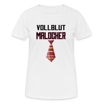 Vollblut Malocher - Frauen T-Shirt atmungsaktiv - Weiß - Vorne - AI Model Female 172 dark (172cm)