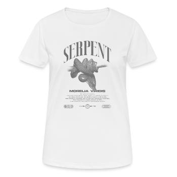 Grüner Baum Python Modern Reptile Keeper Streetwear - Frauen T-Shirt atmungsaktiv - Weiß - Vorne - AI Model Female 172 dark (172cm)