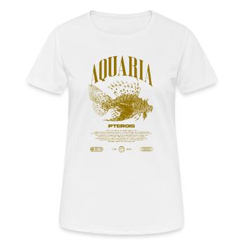 Lionfish Marine Fish Keeper Modern Streetwear - Women's Breathable T-Shirt - white - Front - AI Model Female 172 dark (172cm)