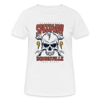 Bonneville Salt Flats Voiture de course rétro vintage - T-shirt respirant Femme - blanc - Devant - AI Model Female 172 dark (172cm)
