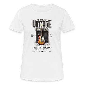 I'm Not Old I'm Vintage Retro 1965 Guitar - Women's Breathable T-Shirt - white - Front - AI Model Female 172 dark (172cm)