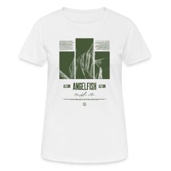 Altum Kaiserfisch Buntbarsch Aquarium Fischhalter - Frauen T-Shirt atmungsaktiv - Weiß - Vorne - AI Model Female 172 dark (172cm)