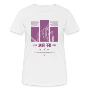 Altum Kaiserfisch Buntbarsch Aquarium Fischhalter - Frauen T-Shirt atmungsaktiv - Weiß - Vorne - AI Model Female 172 dark (172cm)