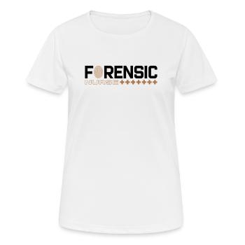 Infirmière médico-légale Criminalistique médico-légale - T-shirt respirant Femme - blanc - Devant - AI Model Female 172 dark (172cm)