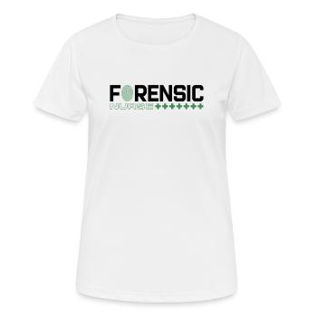 Infirmière médico-légale Criminalistique médico-légale - T-shirt respirant Femme - blanc - Devant - AI Model Female 172 dark (172cm)