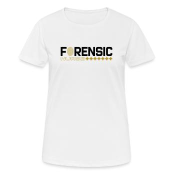 Infirmière médico-légale Criminalistique médico-légale - T-shirt respirant Femme - blanc - Devant - AI Model Female 172 dark (172cm)