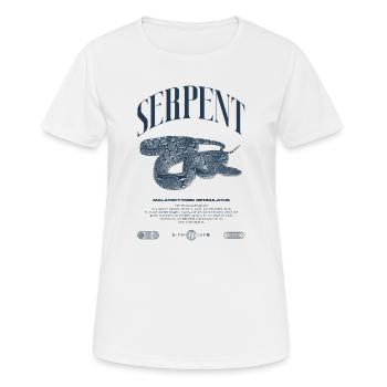 Gardien de reptiles python réticulé Streetwear - T-shirt respirant Femme - blanc - Devant - AI Model Female 172 dark (172cm)
