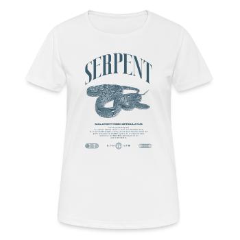 Gardien de reptiles python réticulé Streetwear - T-shirt respirant Femme - blanc - Devant - AI Model Female 172 dark (172cm)