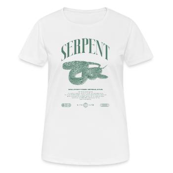 Gardien de reptiles python réticulé Streetwear - T-shirt respirant Femme - blanc - Devant - AI Model Female 172 dark (172cm)