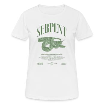 Gardien de reptiles python réticulé Streetwear - T-shirt respirant Femme - blanc - Devant - AI Model Female 172 dark (172cm)