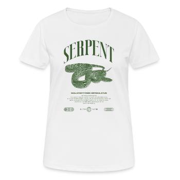 Gardien de reptiles python réticulé Streetwear - T-shirt respirant Femme - blanc - Devant - AI Model Female 172 dark (172cm)
