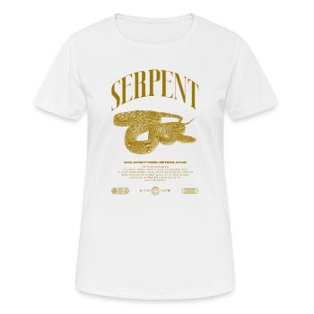 Gardien de reptiles python réticulé Streetwear - T-shirt respirant Femme - blanc - Devant - AI Model Female 172 dark (172cm)