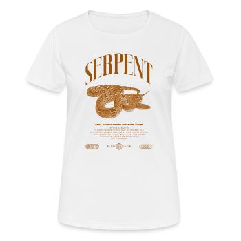 Gardien de reptiles python réticulé Streetwear - T-shirt respirant Femme - blanc - Devant - AI Model Female 172 dark (172cm)