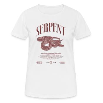 Gardien de reptiles python réticulé Streetwear - T-shirt respirant Femme - blanc - Devant - AI Model Female 172 dark (172cm)