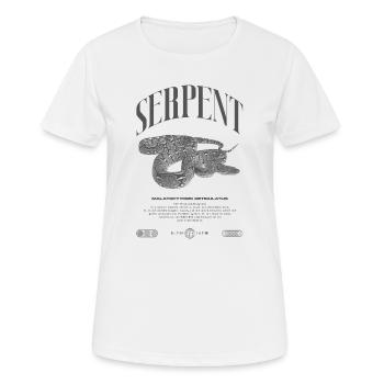 Gardien de reptiles python réticulé Streetwear - T-shirt respirant Femme - blanc - Devant - AI Model Female 172 dark (172cm)