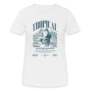 Red Eyed Tree Frog Rainforest Amphibian - Women's Breathable T-Shirt - white - Front - AI Model Female 172 dark (172cm)