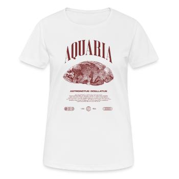 Oscar Fish Keeper Moderne Streetwear - Frauen T-Shirt atmungsaktiv - Weiß - Vorne - AI Model Female 172 dark (172cm)