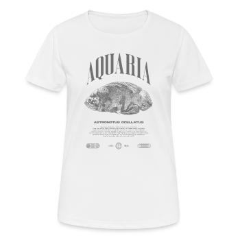 Oscar Fish Keeper Moderne Streetwear - Frauen T-Shirt atmungsaktiv - Weiß - Vorne - AI Model Female 172 dark (172cm)