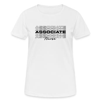 Infirmière associée Infirmières médicales Élégant - T-shirt respirant Femme - blanc - Devant - AI Model Female 172 dark (172cm)