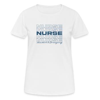 Unfall- und Notfallkrankenschwester Krankenschwestern Stilvoll - Frauen T-Shirt atmungsaktiv - Weiß - Vorne - AI Model Female 172 dark (172cm)
