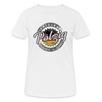 Original Germany Thüringen Pölzig - Frauen T-Shirt atmungsaktiv - Weiß - Vorne - AI Model Female 172 dark (172cm)