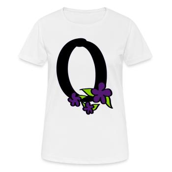 O pour Optimiste - T-shirt respirant Femme - blanc - Devant - AI Model Female 172 dark (172cm)