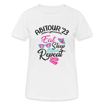Abifahrt 2023 Reise Nach Abitur Abi 23 Party Feier - Frauen T-Shirt atmungsaktiv - Weiß - Vorne - AI Model Female 172 dark (172cm)