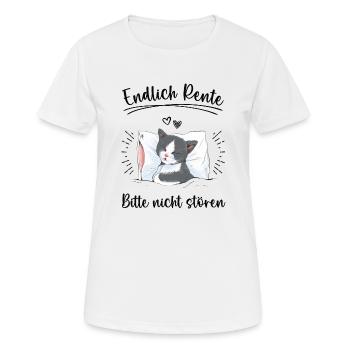 Endlich Rente Bitte Nicht Stören Ruhestand Rentner - Frauen T-Shirt atmungsaktiv - Weiß - Vorne - AI Model Female 172 dark (172cm)