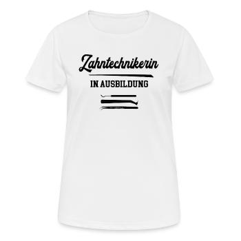 Zahntechnikerin Azubi Zahntechnik Lehre Ausbildung - Frauen T-Shirt atmungsaktiv - Weiß - Vorne - AI Model Female 172 dark (172cm)