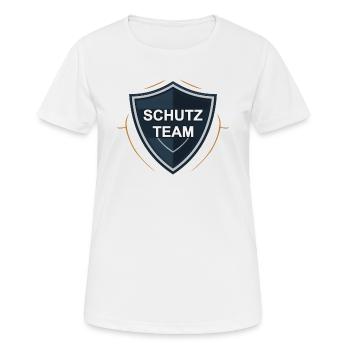 Protection team - Women's Breathable T-Shirt - white - Front - AI Model Female 172 dark (172cm)