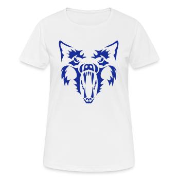 Wolf Werwolf Werwolf 3 - Frauen T-Shirt atmungsaktiv - Weiß - Vorne - AI Model Female 172 dark (172cm)