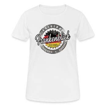 Original Germany Thüringen Frankenblick - Frauen T-Shirt atmungsaktiv - Weiß - Vorne - AI Model Female 172 dark (172cm)