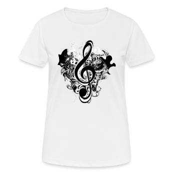 Clef - Women's Breathable T-Shirt - white - Front - AI Model Female 172 dark (172cm)