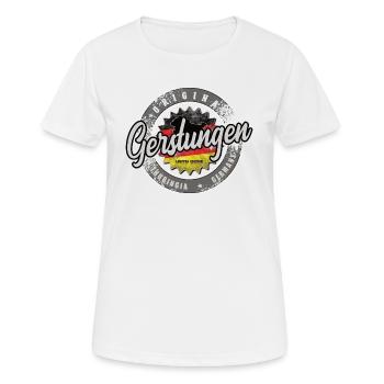 Original Germany Thüringen Gerstungen - Frauen T-Shirt atmungsaktiv - Weiß - Vorne - AI Model Female 172 dark (172cm)