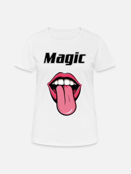 Magic Tongue - Women's Breathable T-Shirt - white