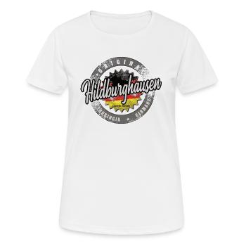 Original Germany Thüringen Hildburghausen - Frauen T-Shirt atmungsaktiv - Weiß - Vorne - AI Model Female 172 dark (172cm)