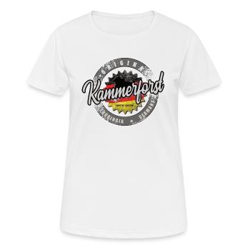 Original Germany Thüringen Kammerforst - Frauen T-Shirt atmungsaktiv - Weiß - Vorne - AI Model Female 172 dark (172cm)