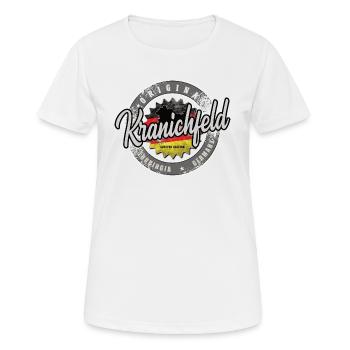 Original Germany Thüringen Kranichfeld - Frauen T-Shirt atmungsaktiv - Weiß - Vorne - AI Model Female 172 dark (172cm)