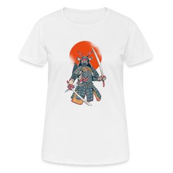 Guerrier japonais Honneur - T-shirt respirant Femme - blanc - Devant - AI Model Female 172 dark (172cm)