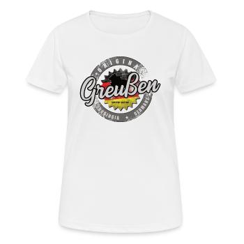 Original Germany Thüringen Greußen - Frauen T-Shirt atmungsaktiv - Weiß - Vorne - AI Model Female 172 dark (172cm)